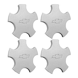 Jogo Calotinha Centro de Roda GM Omega GLS 5 pontas prata