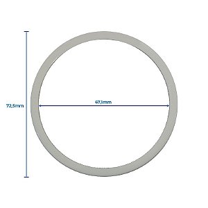 Jogo Anel Centralizador 72,5mm Kia e Hyundai para Kromma KRMAI Mangels Vaska