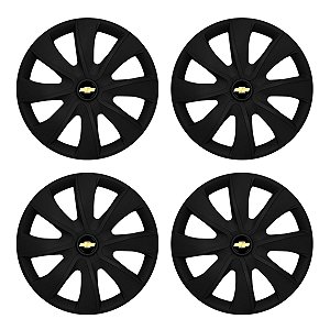 Jogo Calota Esportiva aro 14 Prime Preta Fosca GM Preto