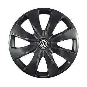 Calota Esportiva aro 14 Prime Grafite Emblema Volkswagen