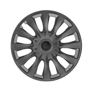 Jogo Calota Esportiva aro 13 Passat CC Preta Fosca emblema VW