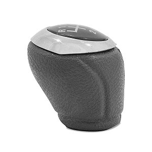 Manopla Bola de Câmbio GM Onix Prisma Cobalt Spin Sonic 6 marchas cinza com cromado