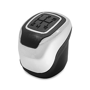 Manopla Bola de Câmbio Fiat Mobi Idea com detalhes cromados