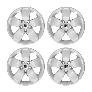 Jogo Calota aro 16 Fiat Toro 2017/2020 prata