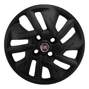 Calota Aro 14 Fiat Argo 2017 2018 2019 2020 Preta Fosca