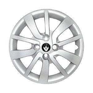 Calota Aro 14 Renault Clio Sandero Logan 2014/2020 Prata