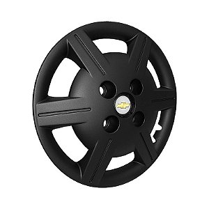 Jogo Calota Aro 13 Chevrolet Corsa Classic 2012/2015 Preta Fosca