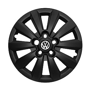 Calota Aro 15 Vw Space Fox Polo Fox 2014/2015 Preta Fosca