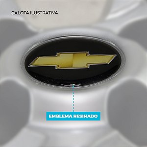 Calota aro 13 Chevrolet modelo Onix Prisma preto fosco