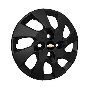 Calota aro 14 Chevrolet modelo Onix Prisma Preta fosca