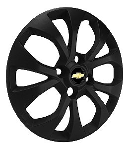 Calota aro 14 Chevrolet Onix Prisma 2017/2019 Preta Fosca