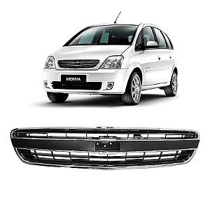 Grade Dianteira GM Meriva 2009 a 2012 com detalhes cromados