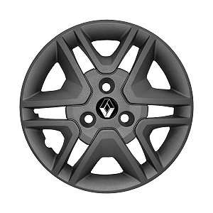 Jogo Calota Aro 14 Renault Kwid 2017/2022 Grafite Fosca