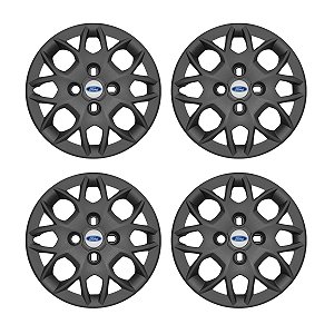 Jogo Calota Aro 14 Ford Ka+ Ka Sedan 2015/2018 grafite fosca