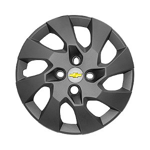 Jogo Calota aro 13 Chevrolet modelo Onix Prisma Grafite Fosca