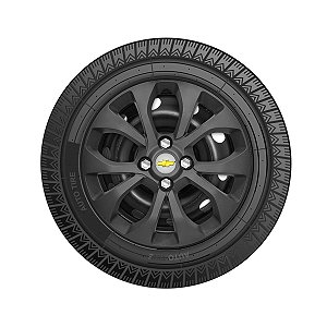 Calota aro 15 Chevrolet Onix Prisma 2017/2019 Grafite Fosca