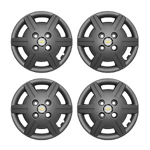 Jogo Calota Aro 13 Chevrolet Corsa Classic 2012/2015 Grafite Fosca