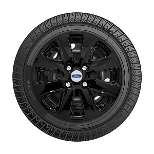Jogo Calota Aro 14 Ford Ka+ Ka 2015/2018 preta brilhante