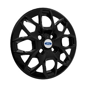 Calota Aro 14 Ford Ka+ Ka Sedan 2015/2018 preta brilhante