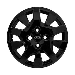 Calota Aro 14 Ford Ka Hatch Sedan 2019/2020 preta brilhante