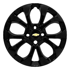 Calota Aro 15 Gm Onix Prisma 2017 2018 2019 Preto Brilho