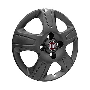 Calota aro 14 Fiat Strada 2013/2020 grafite brilhante