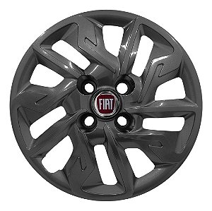 Calota Aro 14 Fiat Argo 2017 Até 2020 Grafite Brilhante