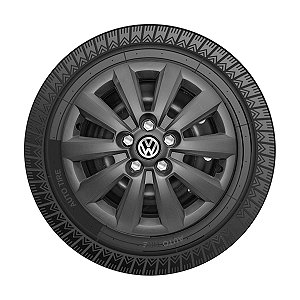 Jogo Calota Aro 14 Vw Fox/Polo 2014/2015 Grafite Fosca