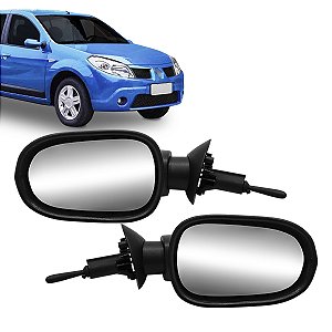 Par Retrovisor Renault Sandero 2006/2008 com controle
