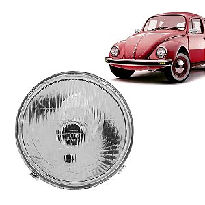 Farol unilateral VW Fusca lente de Vidro 1974 a 1994