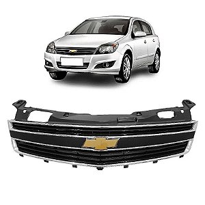 Grade Radiador GM Vectra 2009 A 2012 com frisos cromados + emblema