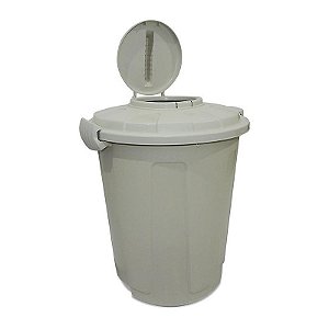 Cesto Lixo Lixeira Multiuso Higiênica 60 Litros Branca
