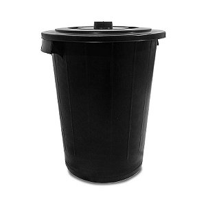 Lixeira 60 Litros Redonda Cesto De Lixo Plástico Reforçado