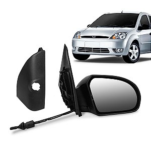 Retrovisor Ford Fiesta 2002 a 2014 4 portas com controle e acabamento
