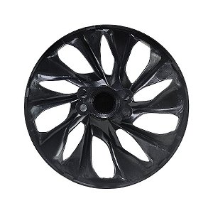 Calota Esportiva aro 15 DS4 Preta Brilhante Emblema Fiat Preto