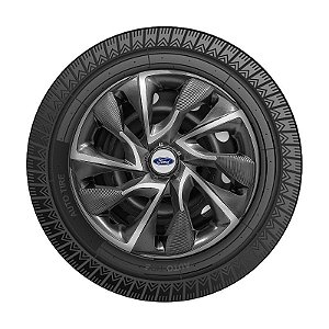 Calota Esportiva aro 15 DS4 Sport Cup Emblema Ford Prata