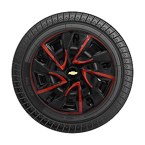 Jogo Calota Esportiva aro 14 DS4 Red Cup Emblema GM Preto