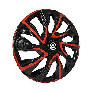 Calota Esportiva aro 14 DS4 Red Cup Emblema Volkswagen
