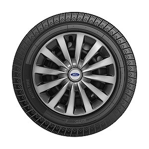 Jogo Calota Esportiva aro 13 Passat CC Sport Silver Emblema Ford Prata