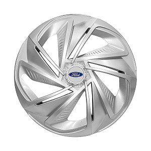 Calota Esportiva Aro 14 Nitro Prata emblema Ford Prata