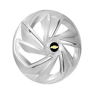 Calota Esportiva Aro 14 Nitro Prata emblema GM Preto