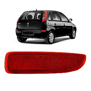 Refletor para-choque Traseiro Corsa 2003/... Rubi