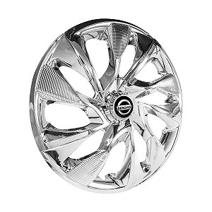 Calota Esportiva Aro 15 DS4 Cromada emblema Nissan