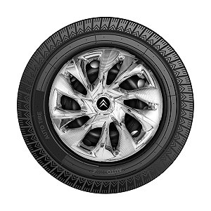 Calota Esportiva Aro 15 DS4 Cromada emblema Citroen