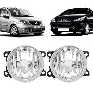 Par Farol Auxiliar milha Ciotren C3 C4 2006/2012 e Peugeot 307 2007/2012
