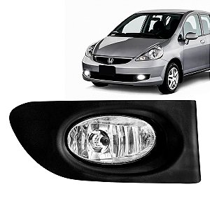 Farol Auxiliar milha Honda Fit 2003 a 2006 com grade