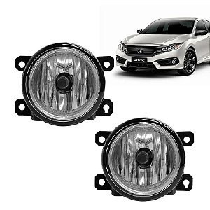 Par Farol Auxiliar milha Honda Civic 2017 a 2022