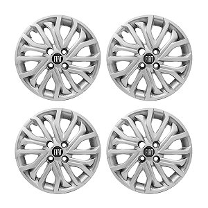 Jogo Calota aro 15 Fiat Argo/Cronos 2022 prata