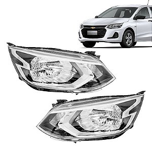 Farol Manual sem Led Cromado GM Onix 2020/2023