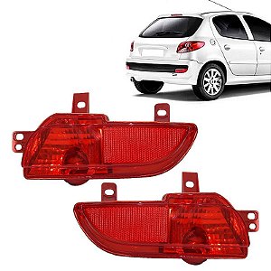 Par Lanterna Traseira Para-Choque Peugeot 207 Hatch 2008/2013